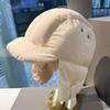 Solid Color Padded Bomber Hats Thermal Padded Korean Version Thermal Pullover Trapper Hat Ear Flaps Retro Style