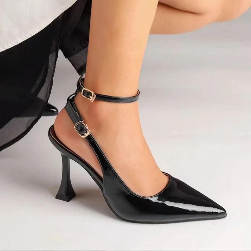 Summer Women Sandals Fashion Pointed Toe Shoes Ladies Outdoor Elegant High Heels Stripper Sandals Designer Luxury Sandals