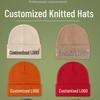 Custom Embroidered Men's and Women's Thick Warm Knit Beanie - Solid Color, Autumn/Winter Hat