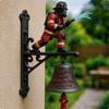 Door Chime with Bracket Rustic WallMounted Bell Decorative Wall Homeowners, Entryway, Porch,