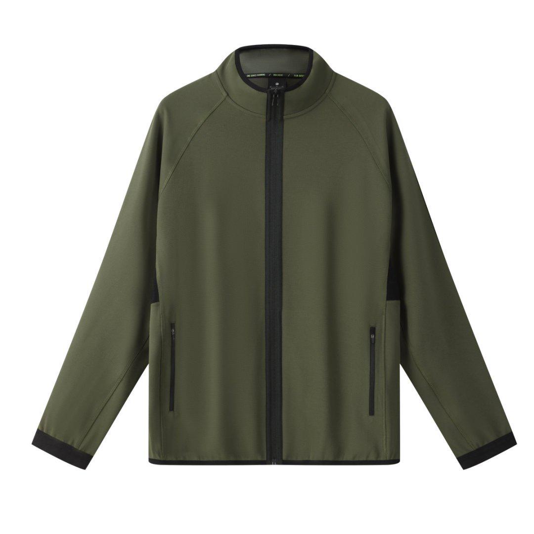 

Men s Quality Outdoor Leisure Jacket - Customizable Logo, Breathable, Elastic Running Sports Top Large (L) армія зелений колір