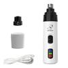 Dog Nail Grinders Bass Low Vibration USB Rechargeable Electric Clippers Cat Paws