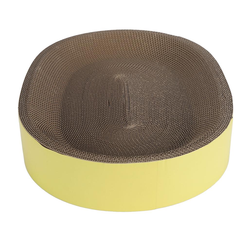 Cat Scratcher Bed Oval Corrugated Paper Cat Scratch Board Nest Scratching Basin for Claw Grinding