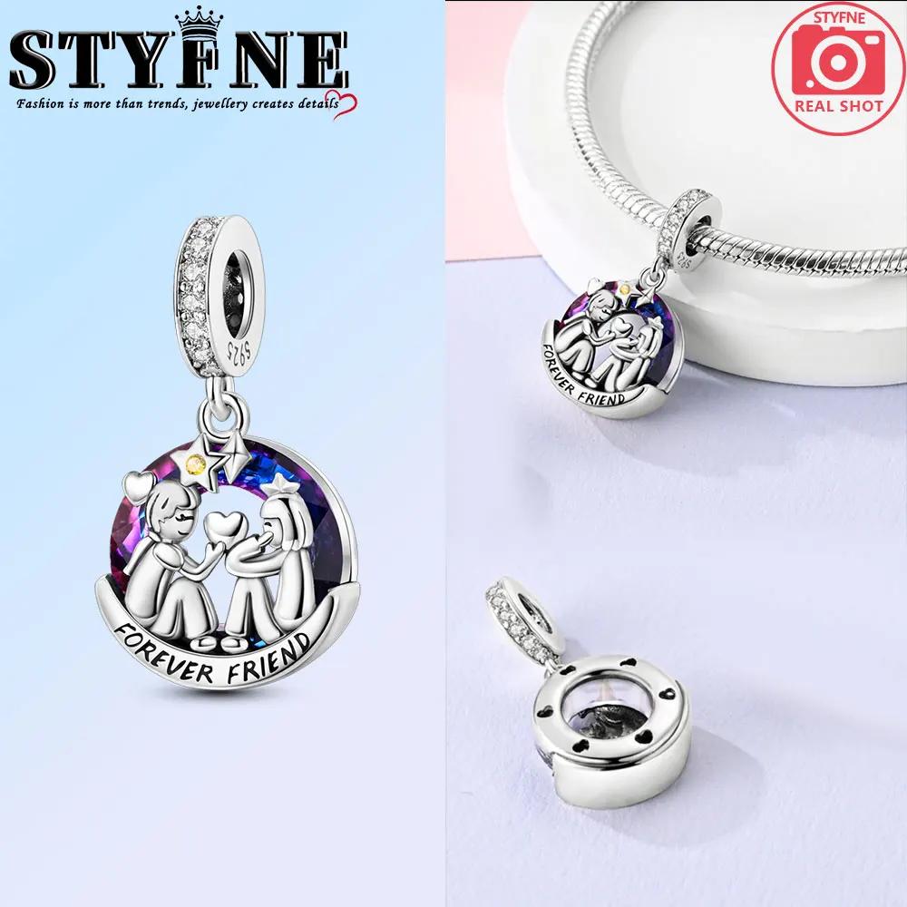 Anniversary Copper Blue Life Tree Evil Eye Sun Round Charms Pendants Fit Original Bracelets Diy Jewelry