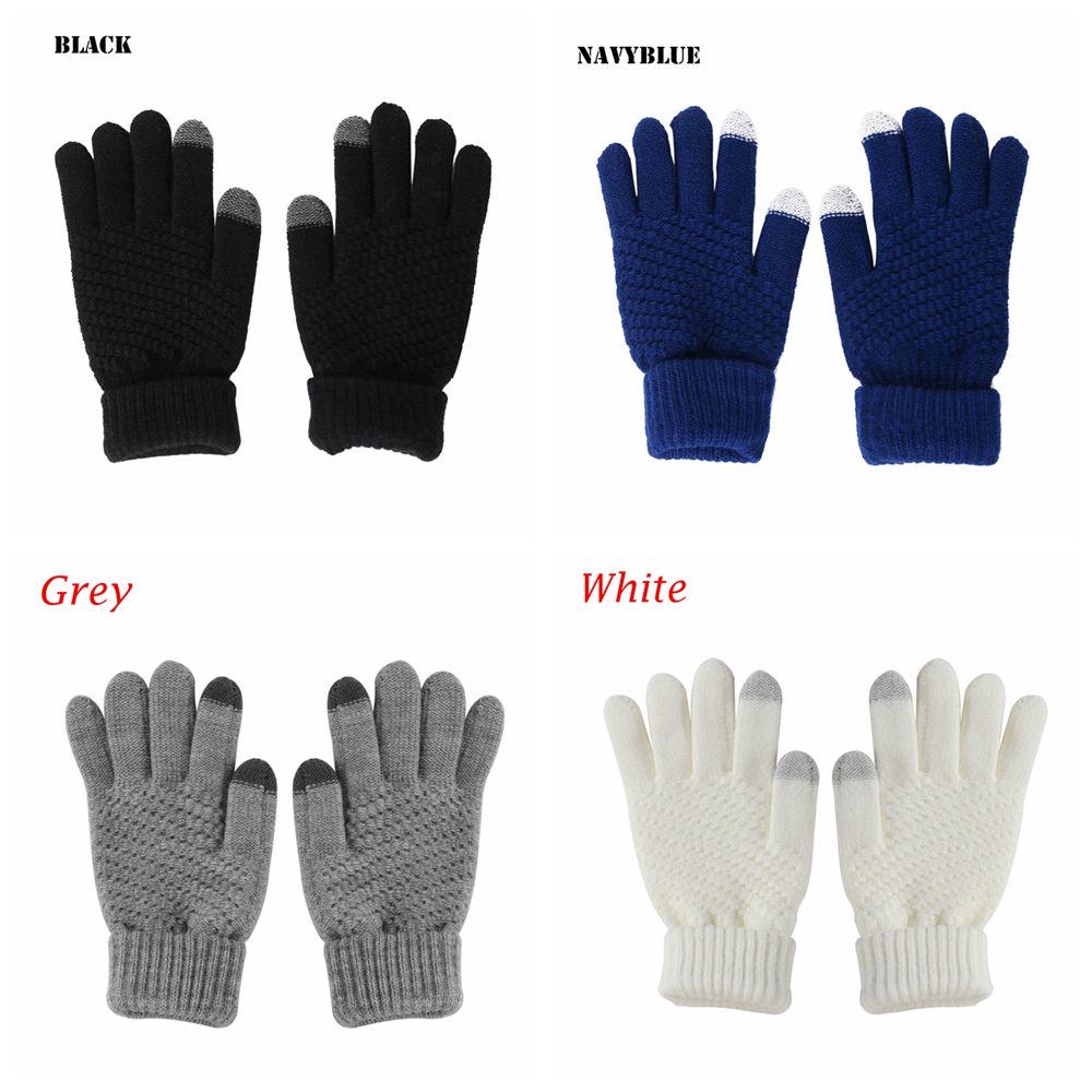 Gifts Women Hand Wrist Touch Screen Knitted Wool Gloves Fingerless Mittens