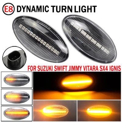 LED dynamiczny kierunkowskaz światło obrysowe boczne dla Suzuki grand vitara Vtarai Jimny Swift SX4 s-cross APV Arena XL7 Alto Fiat Sedici