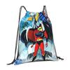 Custom Robo Grendizers Drawstring Backpack Bags Women Men Lightweight Anime Gym Sports Sackpack Sacks for Traveling
