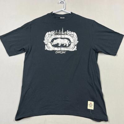 Vintage ECKO Unltd. Black Short Sleev Skater Punk Y2K Tee T Shirt Mens XL