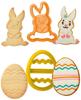 Bunny and Easter Egg Cutters 2 Pcs