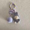 Mini Fluffy Sitting Plush Keychain Decoration Hanging Pendant 8-Pack Cute Cartoon Fuzzy Doll Car Charm Gift