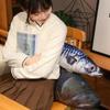 Pp Cotton Simulation Sea Fish Stuffed Soft Sea Fish Stuffed Funny Salmon Fish Sleeping Pillow Girls Chrismas Gift