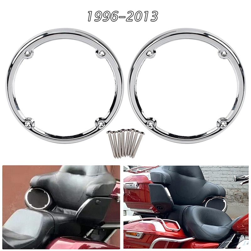 Chrome Rear Tour-Pak Speaker Trim for Harley Electra Street Glide Classic FLHTC