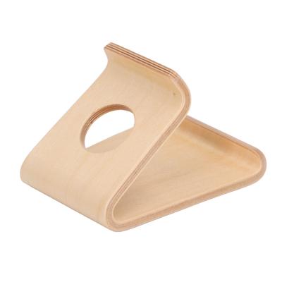 Hölzerner Handyhalter Wasserdicht Ergonomisch Integrierter Holz-Tablet-Halter mit TPU Rutschfestem Pad Leicht