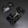 G-Gothic Cyber Sigil Kříž Pouzdro na telefon Pro iPhone17,16,15,14,13,12,11 Plus,Pro Max Barevný Stříbrný Pokovený Vnitřní Kryt