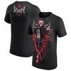 T-shirt Noir Penta Portrait pour Homme Imprimé 3D Haut Sportif à Manches Courtes pour l'Été Quotidien Décontracté et Confortable Col Rond Vêtements