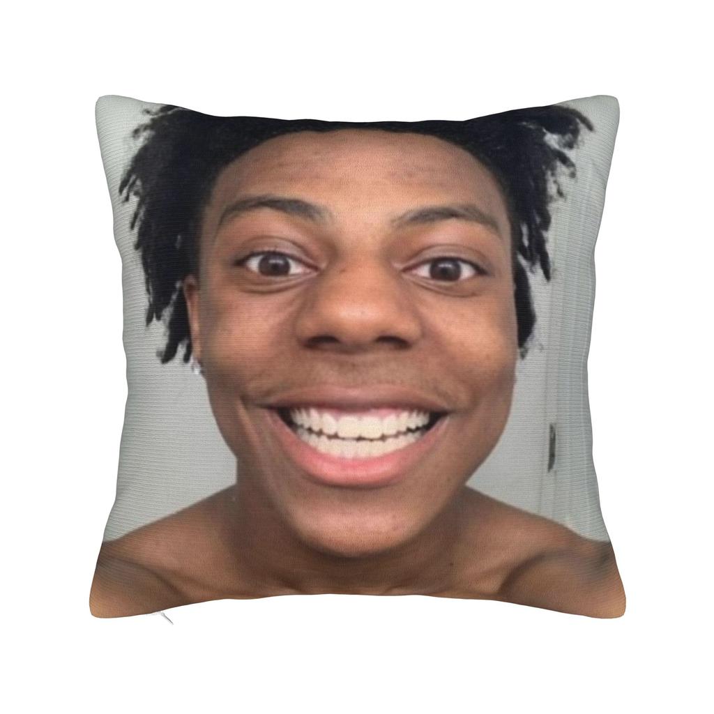 Ishowspeed Funny Meme Square Pillow Case Cushion Covers Awesome Zipper Decorative Throw Pillow Case Cover For Home 45*45Cm