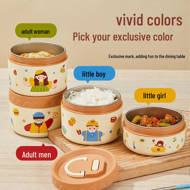 Shengjia 304 Stainless Steel Insulated Microwaveable Lunch Box Set