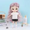 Casual Wears Doll Short Sleeve T-shirt for OB24 OB22 Dolls/for Blythe Dolls DIY Accessories
