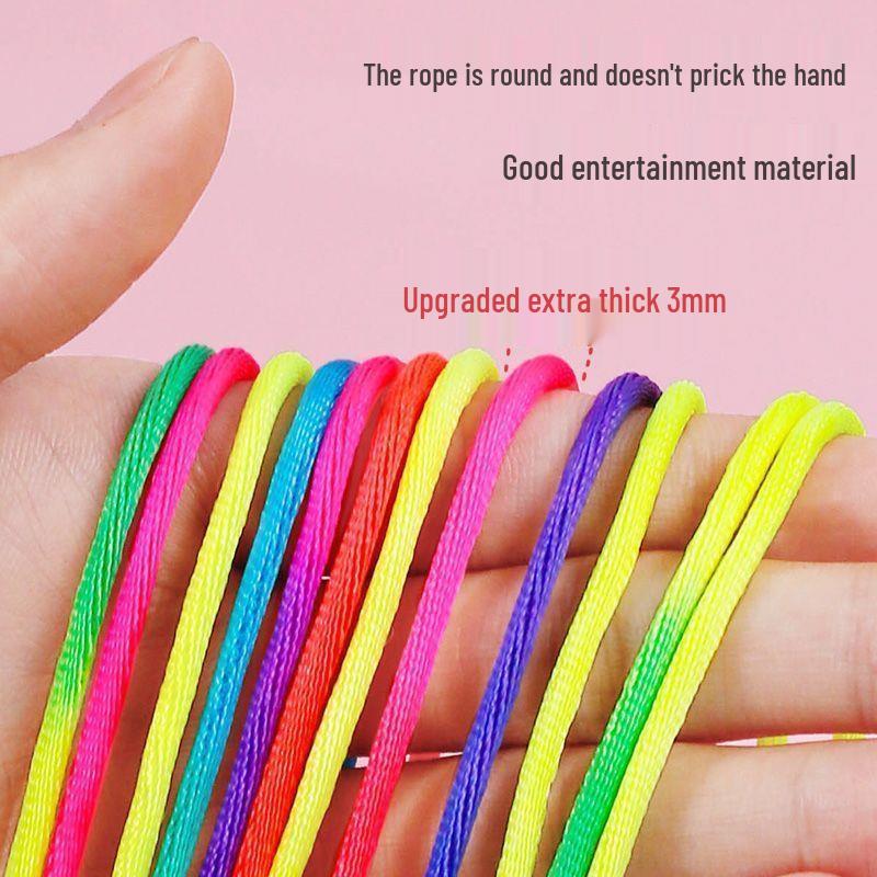 Rainbow Cat's Cradle String Toy for Elementary Students
