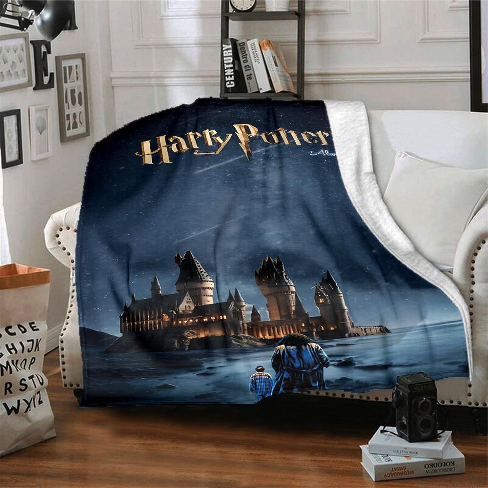 1pc Harry Potter Always Flannel Blanket Soft Warm Throw for Home, Office, Travel, All-Season Cozy Bedding Gift L1476