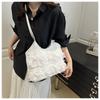 Large Capacity Lace Mesh Tote Underarm Shoulder Crossbody Commuter Bag For Women