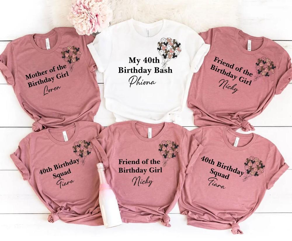 

40th Birthday shirt,Birthday Squad Bithday, Custom birthday gift, Birthday Bash L