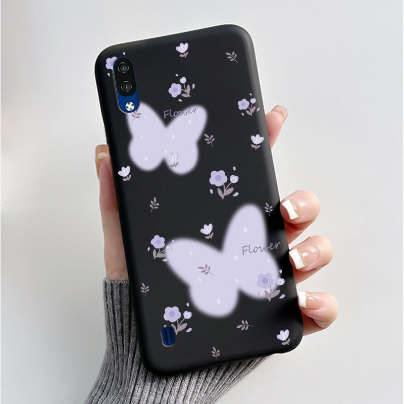 Phone Case For ZTE Blade A51 Lite / A5 2020 Casing Luxury Fashion Butterfly Flower Black Jelly Soft TPU Case Silicone Back Cover