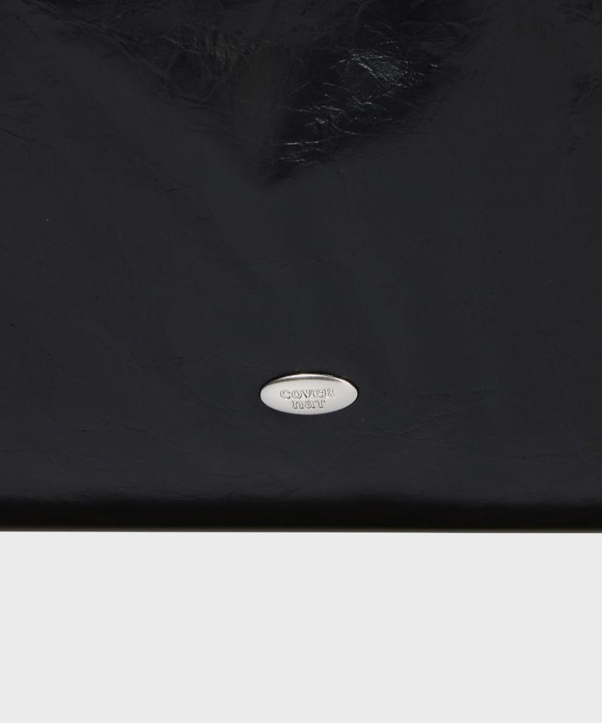 Covernat Woman Clover Heart Reversible Dot Shopper Bag Black