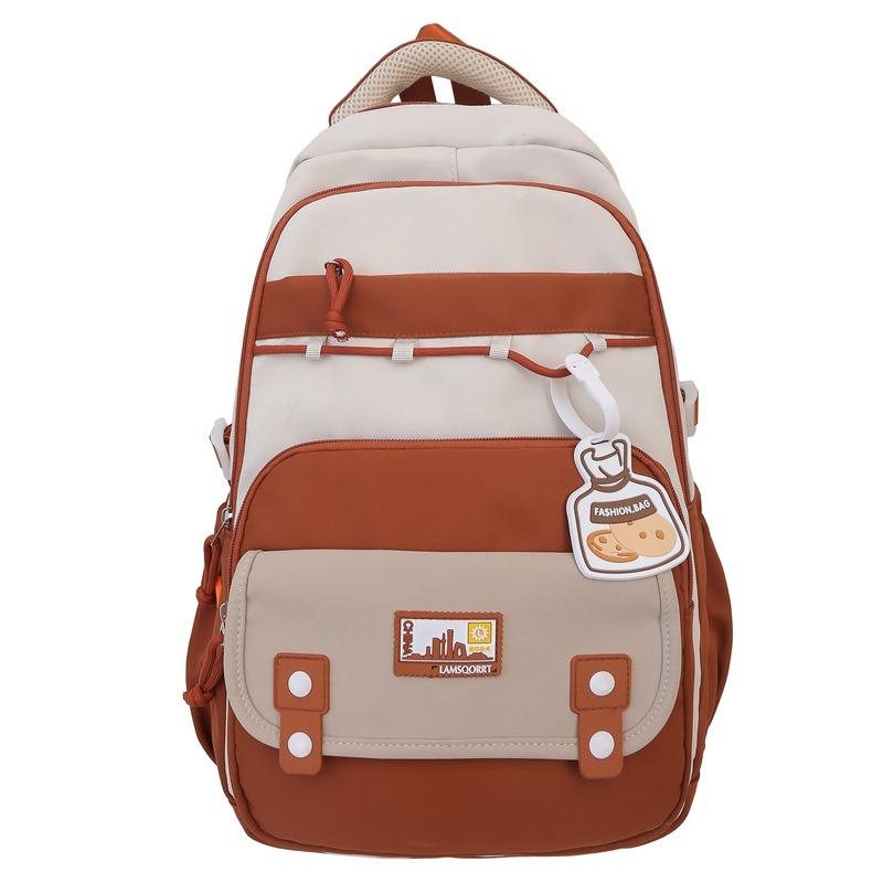 Schultasche Schultasche College-Studentin weiblich einfach große Kapazität Mittelschule Computerrucksack Mädchen High-School-Schüler Reiserucksack Trend