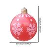 New Plastic Inflatable Christmas Ball - Holiday Decor Ball with Thickened Eco-Friendly PVC