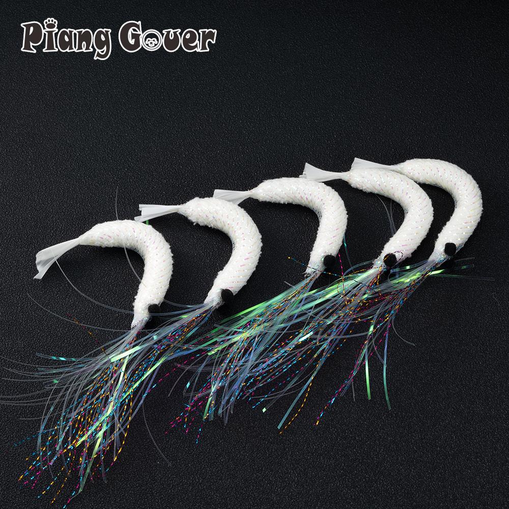 Tassel Artificial White Cat Toy Teaser Stick for Changing Heads Pet Toys Wand Accessories