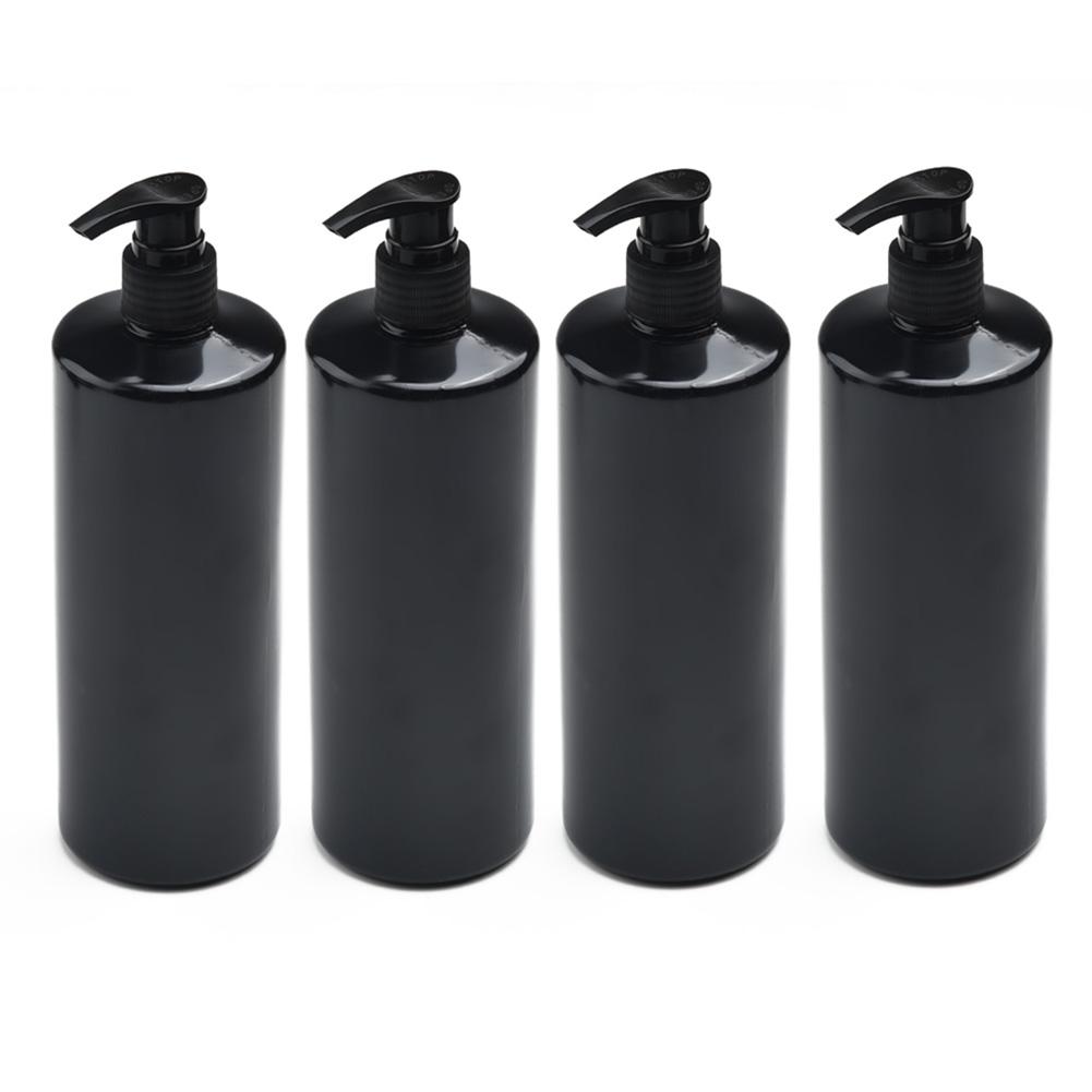 Refillable Bottles Shampoo Lotion Travel 17oz Wash 4PCS With Pump 500ml Bottles Clean Container Dispensers Gel