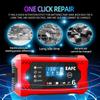 For Car Start Assist Smart Charger Pulse Repair Car Battery Charger 6A 12V Smart Battery Charger with LCD Touch Screen Display