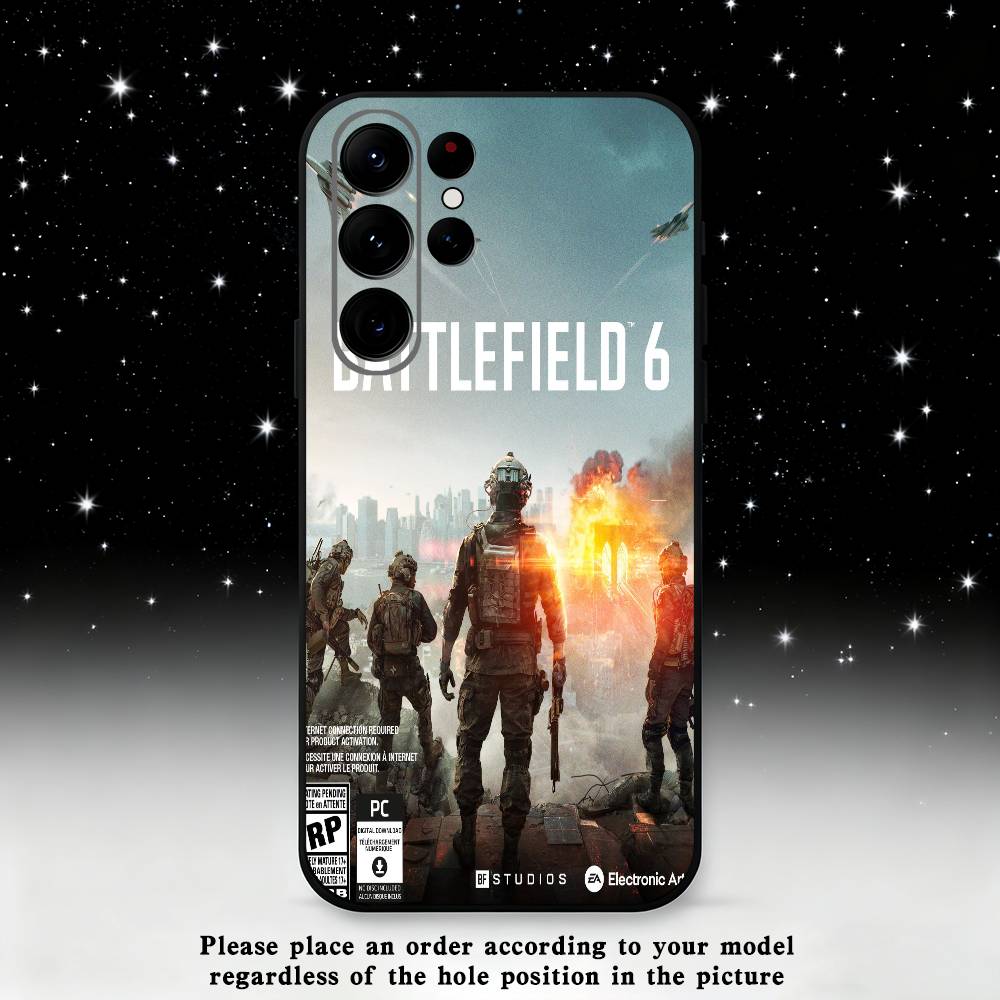 

Battlefield 61 Phone Case For Samsung S25,S24 Ultra,S20,S30 plus,S22 plus,S23,S30 Ultra 5G Silicone Black Shell Samsung S235G