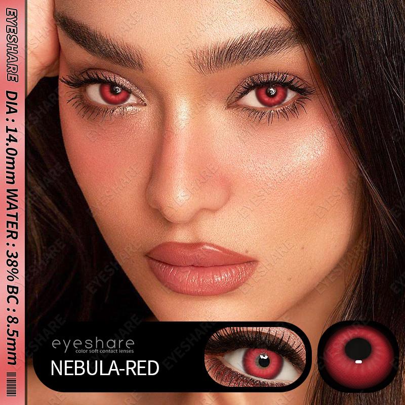 Eyeshare Bunte Kontaktlinsen für Halloween, Anime-Zubehör, Linsen, Cosplay, Augenlinsen, jährlich, 2 Stück/Paar