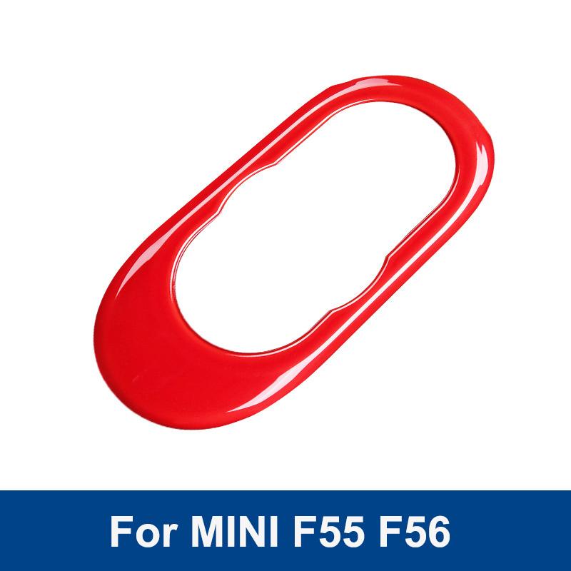 

Стайлинг автомобиля, крышка управления центральной консоли стартера, чехол, наклейка для Mini Cooper One S JCW хэтчбек F55 F56 автомобиля красный