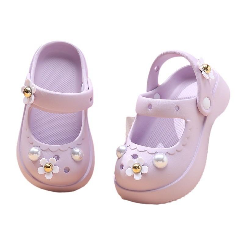 Stylish Kids Summer Beach Slippers Non Slip Eva Material Cute Princess Design For Girls