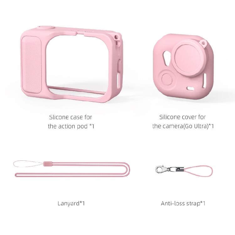 Impact Resistant Silicone Case For 360 GO Ultra Anti Scratch Lightweight Outdoor Use with Lanyard Rope Fall Proof