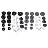 23 Pieces Cymbal Replacement Accessories Non Slip 2.5cm 4cm 5cm Felt Pads Drum Cymbal Sleeves Nuts W