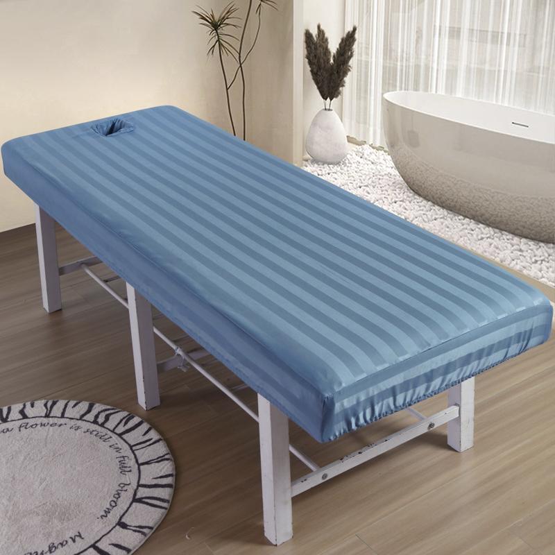 Solid Color Massage Beauty Bedsheet Salon Sheets Spa Bed Covers Hospital with Hole Lightweight Spa Treatment Couch Tablecloth