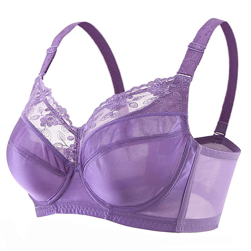 Dámská hladká sexy podprsenka s plným zakrytím s kosticí nevyztužená 34 36 38 40 42 44 46 48 BCDEF