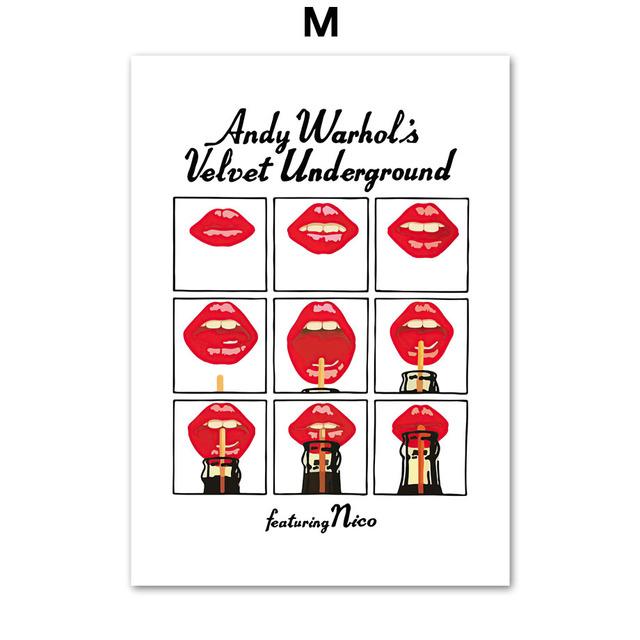 Andy Warhol Pop Art Poster Cow Banana Tiger Astronaut Picture Abstract Canvas Painting Cuadros Living Room Home Wall