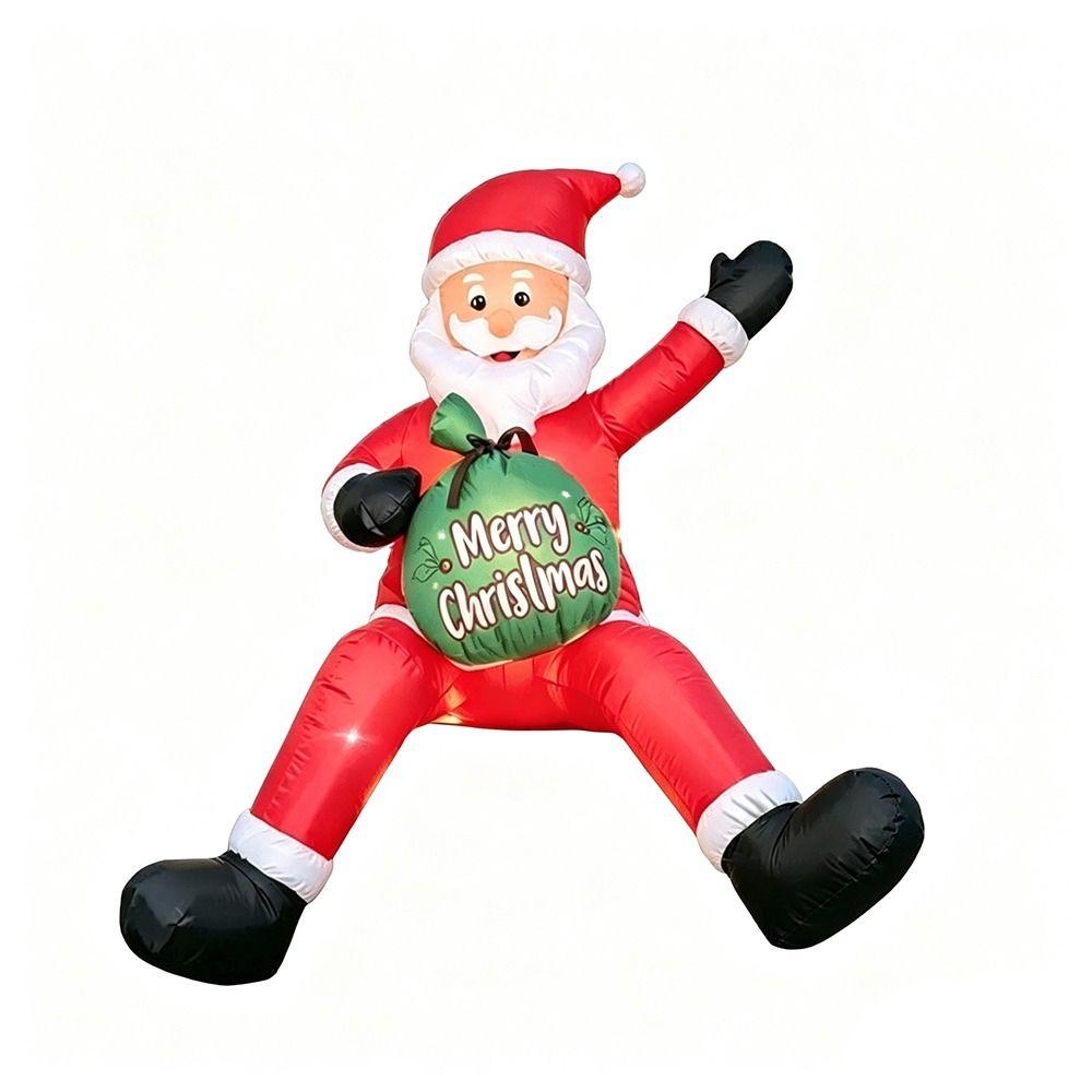Oxford Christmas Inflatable Dolls LED Light Inflatable Model Toys Lighted Dolls Garden Party