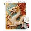 5D Pearl Kit Majestic Dragon Pattern DIY Rhinestone Art Relaxing Handmade Ornament Home Wall Desktop Decoration for Beginners