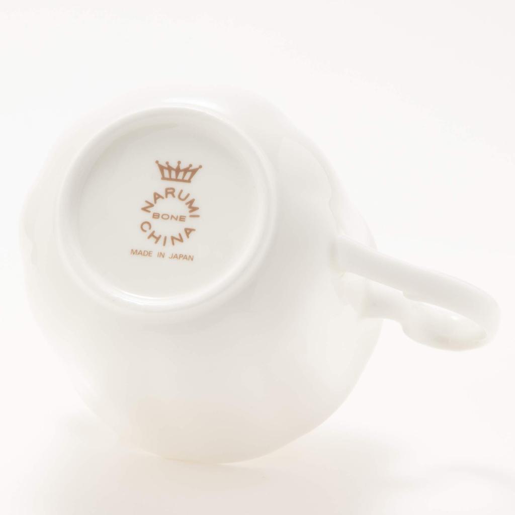 NARUMI Cup and Saucer, Noble White, 270cc, Morning Set, Microwave Safe, Made in Japan, 9772-2237