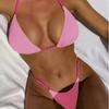 2024 Sexy Bikini with Toothpick Fabric - European and American Style Split Swimsuit