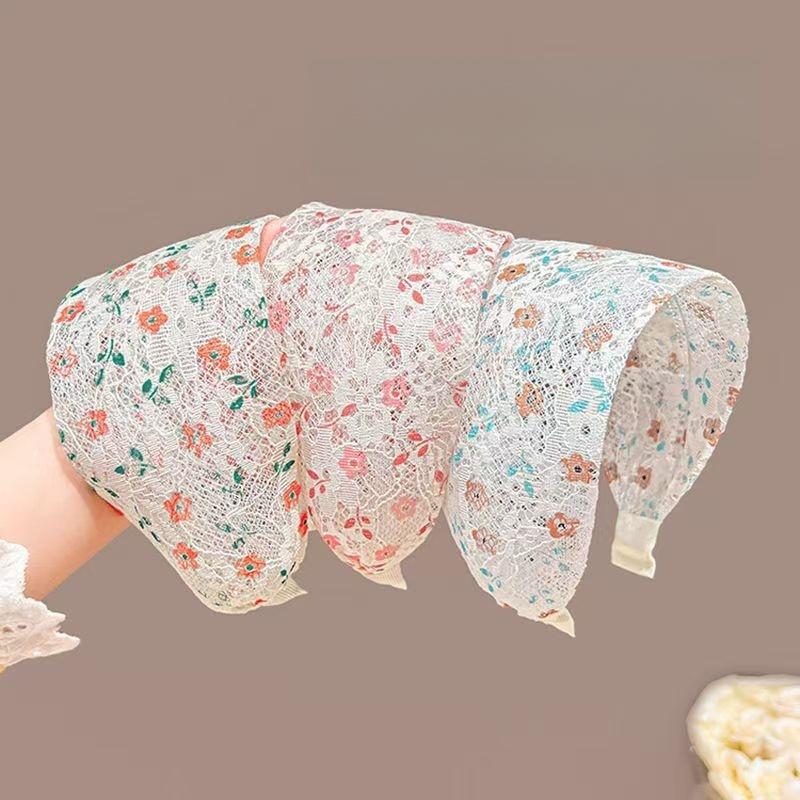 Summer Flowers Wide Edge Headband Women's 2025 New Hairhoop Versatile Hairaccessories Face Washing Pressure Hair Bands for Women