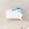 Garbage Bag Storage Box Wall Hanging Nail-Free Installation Large Capacity Dust-Proof Closed Box Side Access Design Kitchen Bathroom Storage Organizer