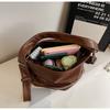 New Soft Leather Texture Armpit Bag High Capacity Women Backpack Versatile Commute Shoulder Tote Bag