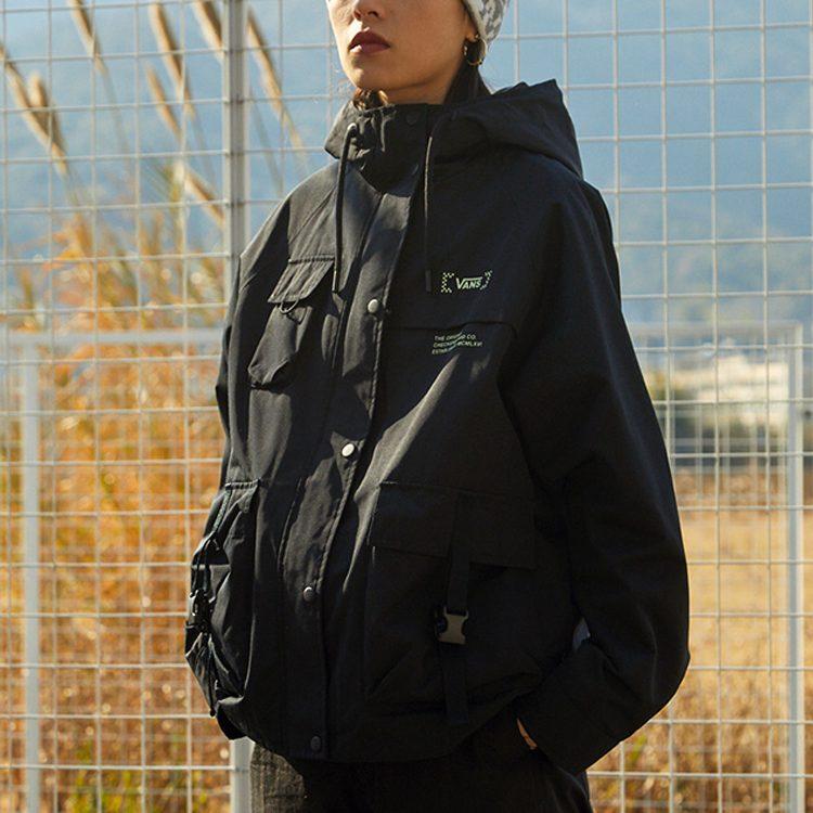 Vans Jackets Women's Black Hooded Moderate Other VN0A7PZUBLK
